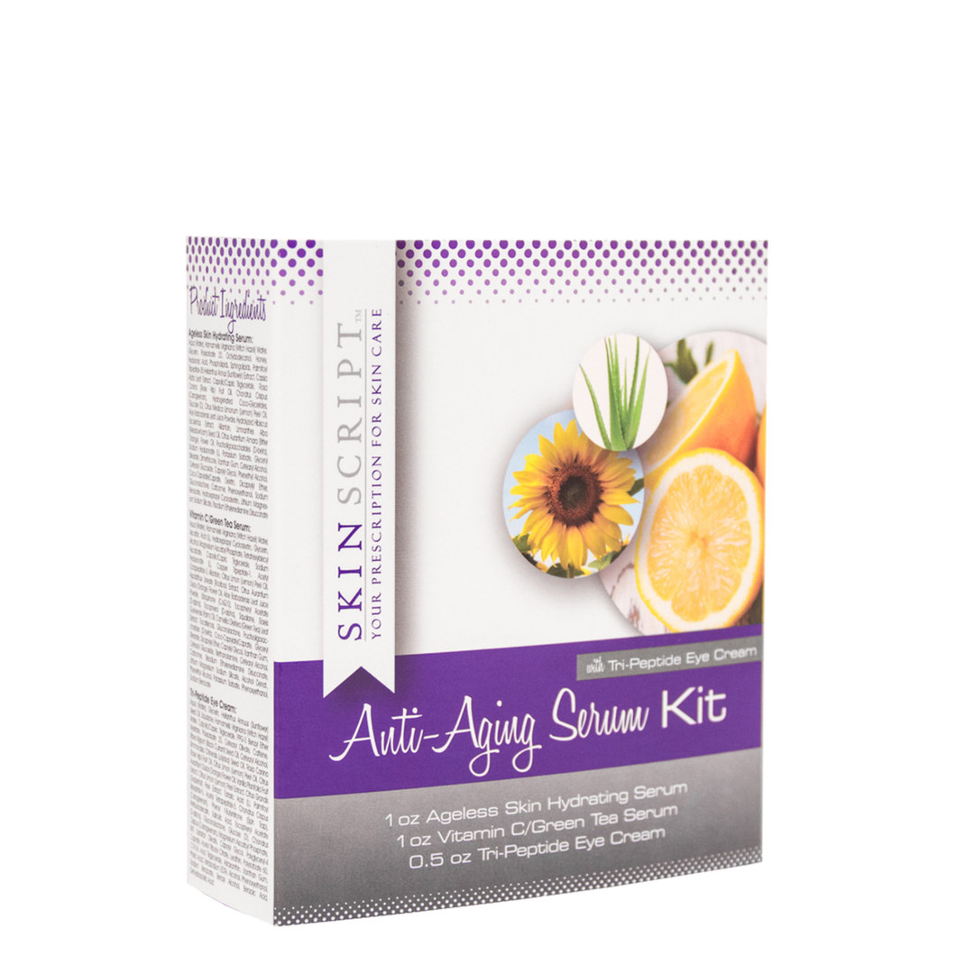 Skin Script Anti-Aging Serum Kit with Tri-Peptide Eye Cream